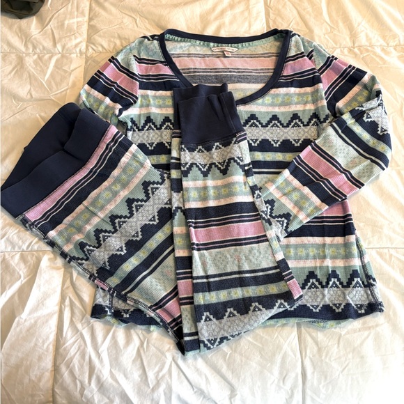 Victorias Secret Fair Isle Pajama Set Small - Picture 1 of 2